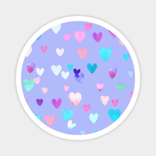 Valentines Multicolored Love Hearts Gum Pink Magnet